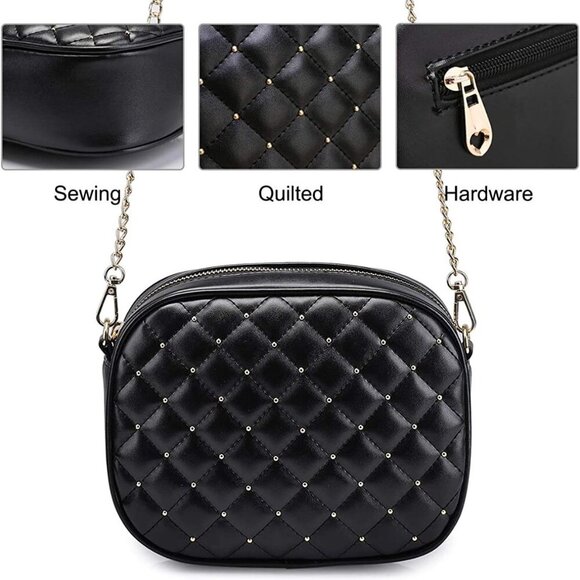 Hanbella Cross body Clutch Purses for Women & Teens - Cute Small Quilted Leather - Picture 4 of 7